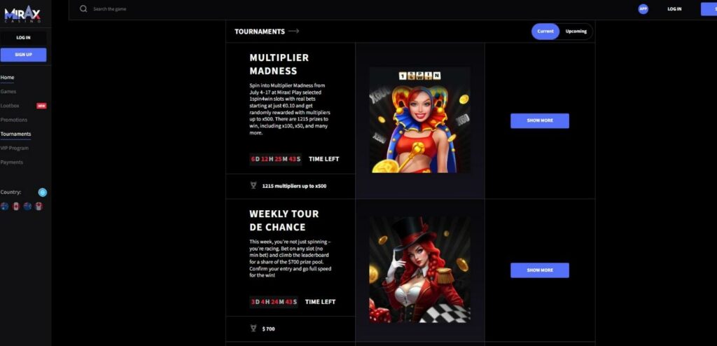 Mirax Casino Review - 2025 8 Mirax Casino Review - 2025