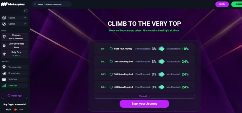 Metaspins Casino Review - 2025 6 Metaspins Casino Review - 2025