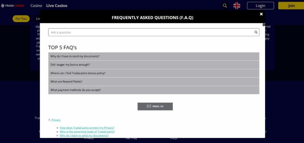 Trada Casino Review - 2025