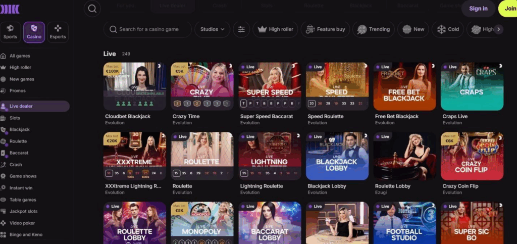 Cloudbet Casino Review - 2025