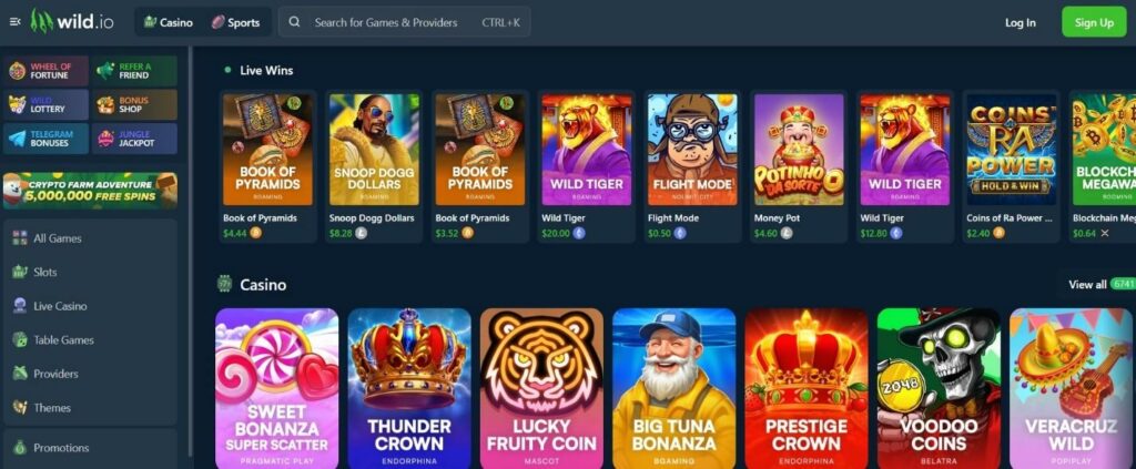 Wild.io Crypto Casino Review - 2025