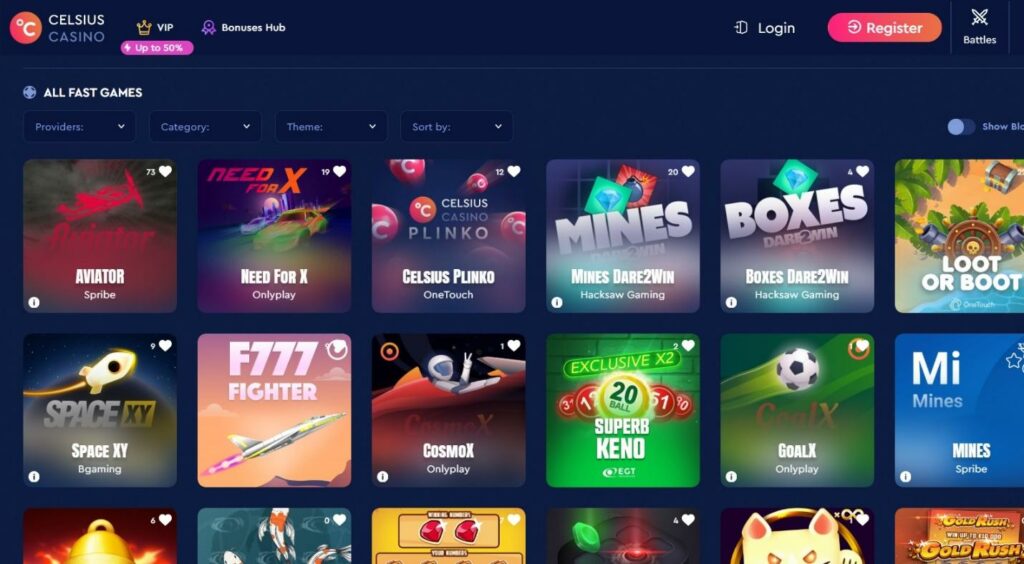 Celsius Casino Review - 2025 17 Celsius Casino Review - 2025