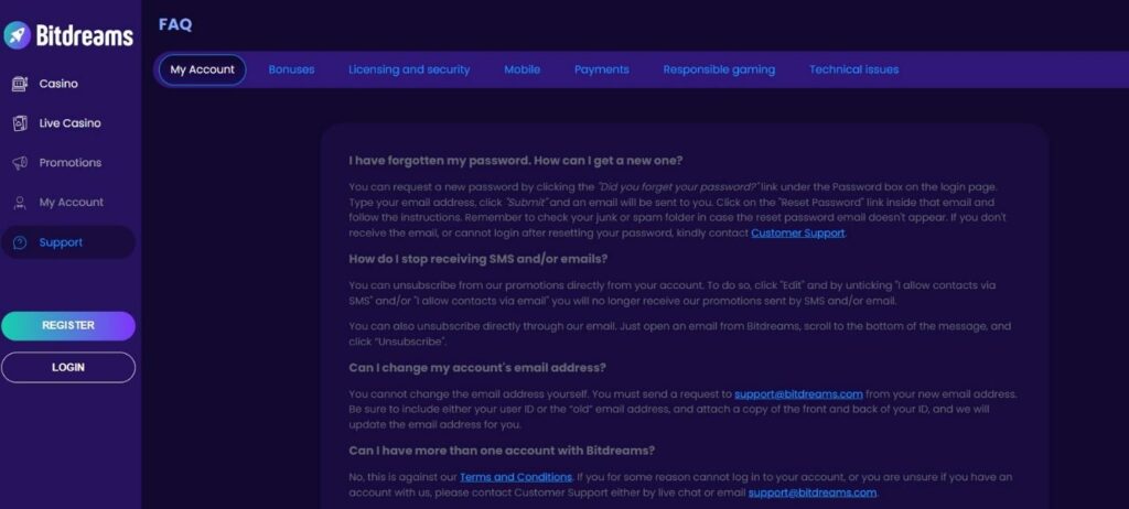 Bitdreams Casino Review - 2025