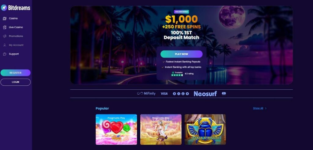 Bitdreams Casino Review - 2025