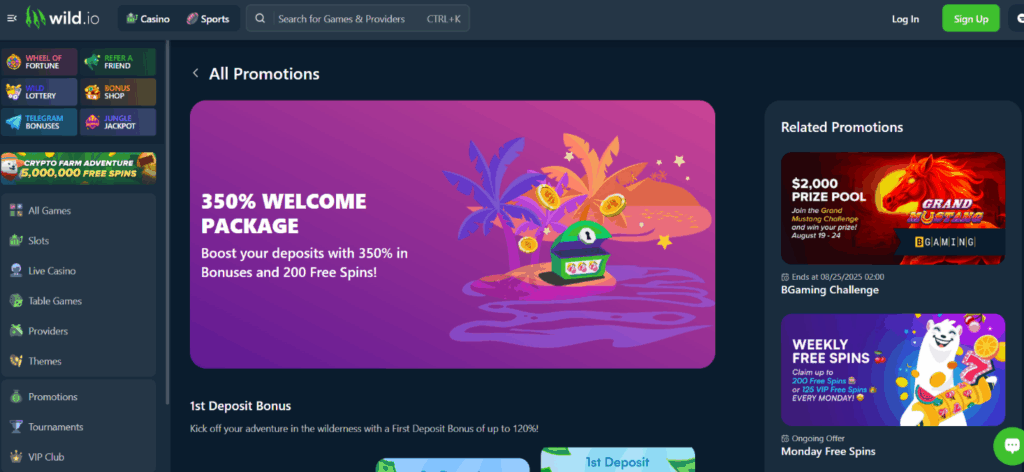 Wild.io Crypto Casino Review - 2025
