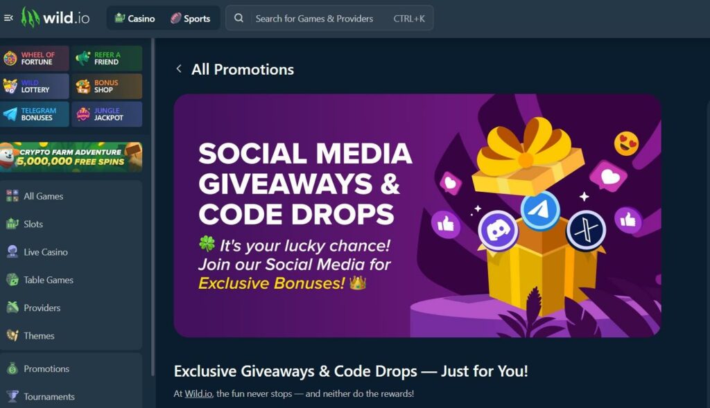 Wild.io Crypto Casino Review - 2025
