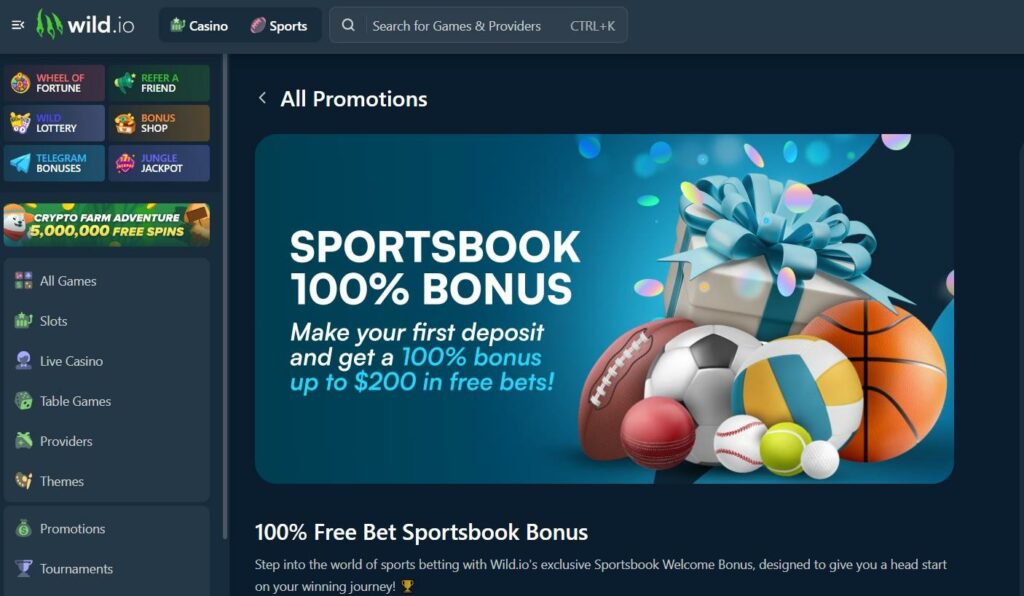 Wild.io Crypto Casino Review - 2025