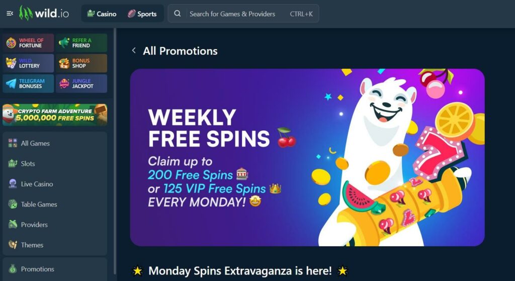 Wild.io Crypto Casino Review - 2025