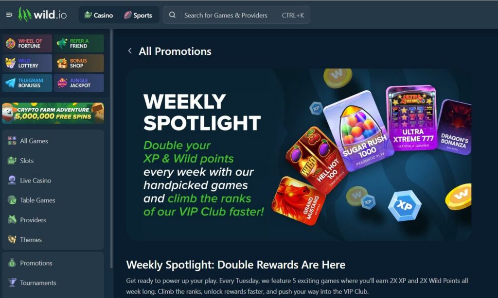 Wild.io Crypto Casino Review - 2025