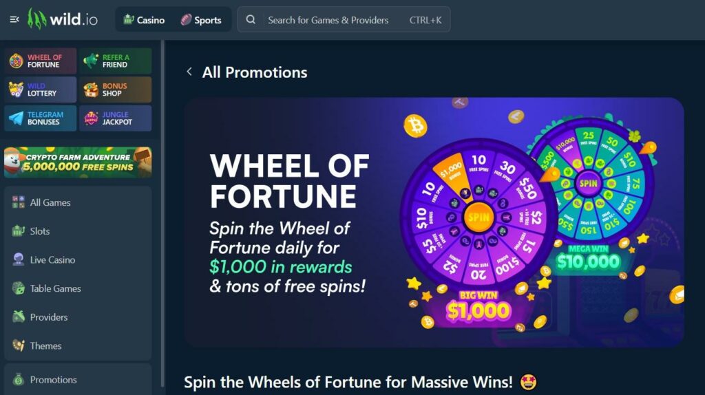 Wild.io Crypto Casino Review - 2025