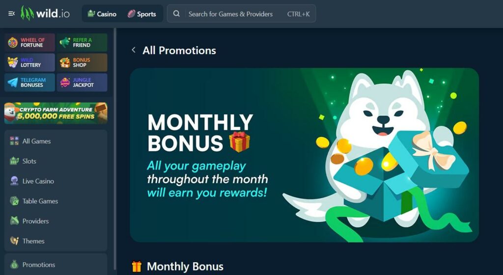 Wild.io Crypto Casino Review - 2025