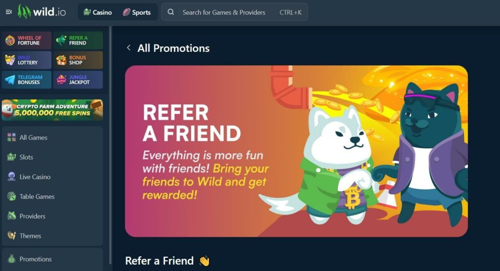 Wild.io Crypto Casino Review - 2025