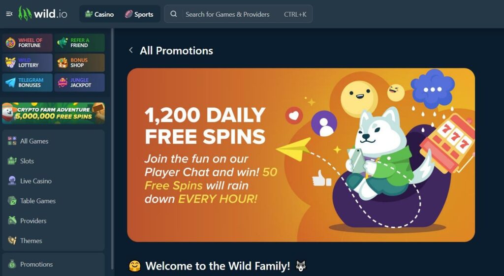 Wild.io Crypto Casino Review - 2025