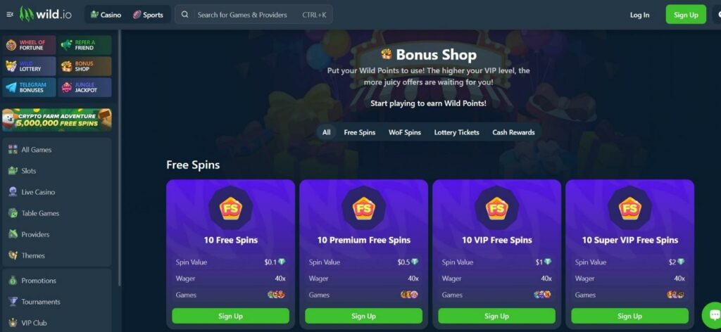 Wild.io Crypto Casino Review - 2025