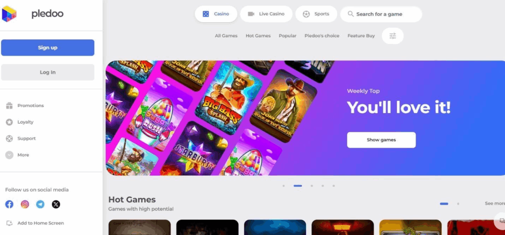 Pledoo Casino Review - 2026 2 Pledoo Casino Review - 2026