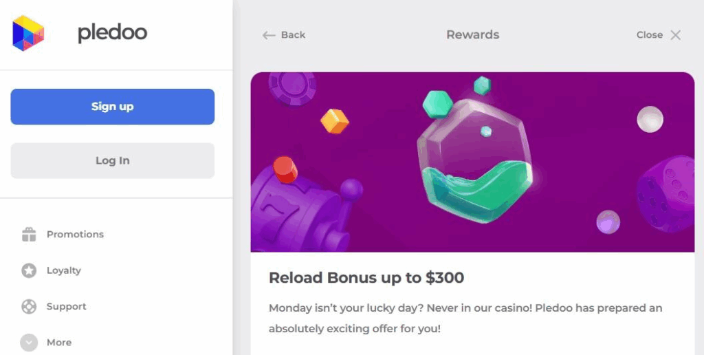 Pledoo Casino Review - 2026 5 Pledoo Casino Review - 2026
