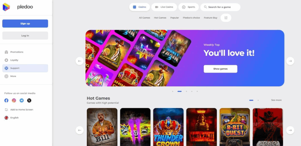 Pledoo Casino Review - 2026 16 Pledoo Casino Review - 2026