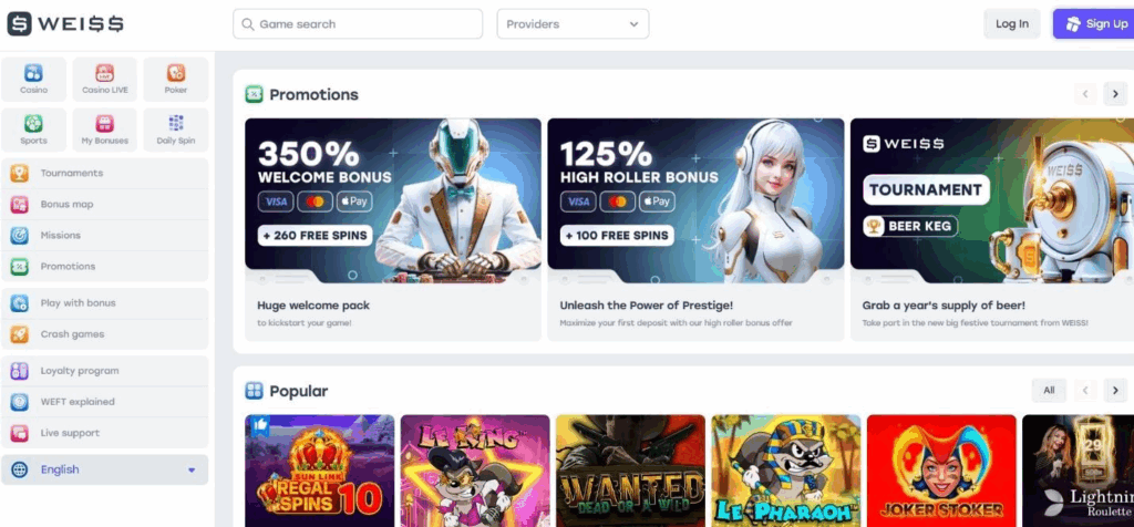 Weiss Casino Review - 2025 2 Weiss Casino Review - 2025