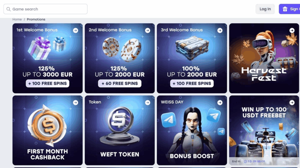Weiss Casino Review - 2025 3 Weiss Casino Review - 2025