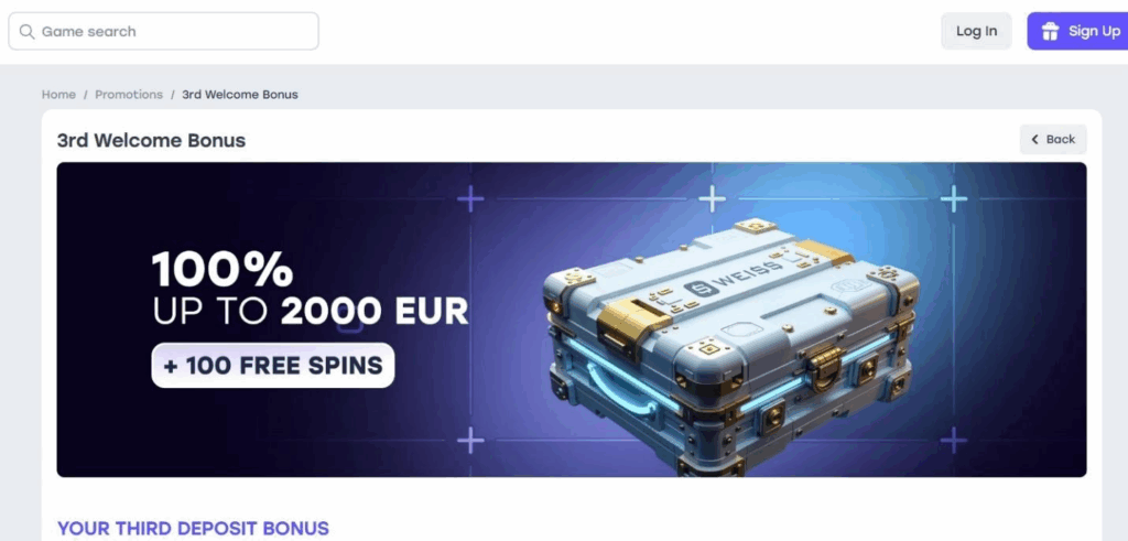 Weiss Casino Review - 2025 6 Weiss Casino Review - 2025