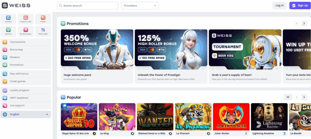 Weiss Casino Review - 2025 29 Weiss Casino Review - 2025