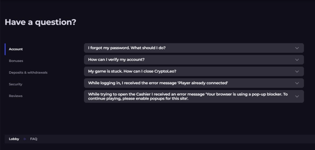 Cryptoleo Casino Review - 2026