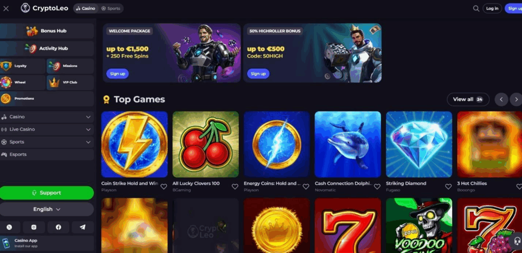 Cryptoleo Casino Review - 2026
