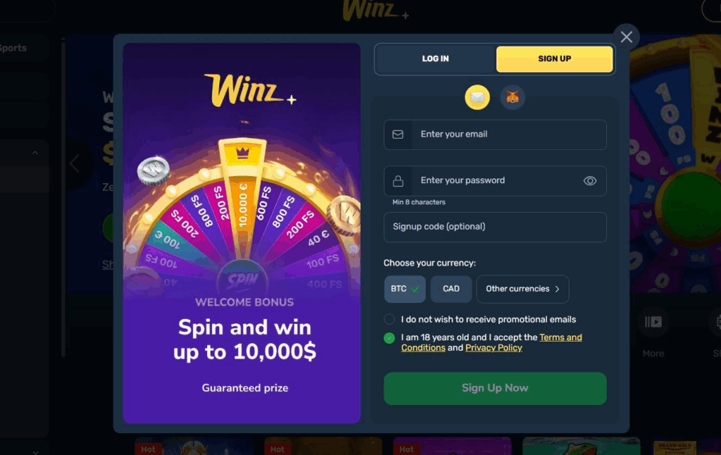 Winz.io Casino Review - 2026