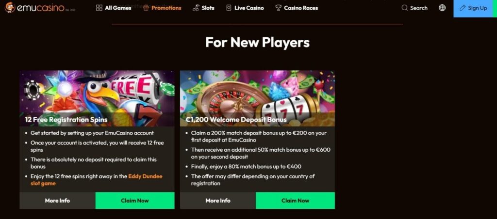 Emu Casino Review - 2025