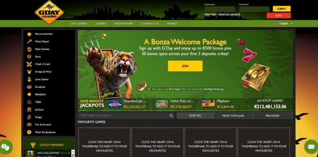 Gday Casino Review - 2026 2 Gday Casino Review - 2026