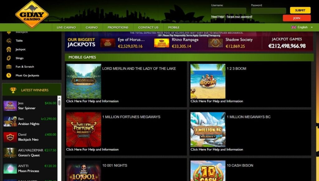 Gday Casino Review - 2026 16 Gday Casino Review - 2026