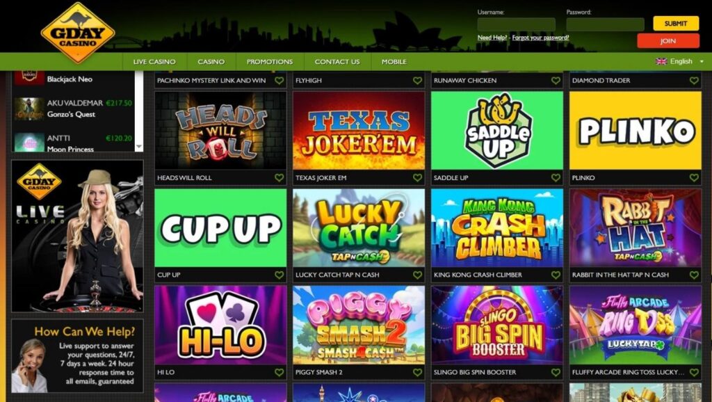 Gday Casino Review - 2026 11 Gday Casino Review - 2026