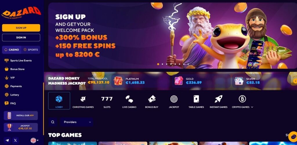 Dazard Casino Review - 2026