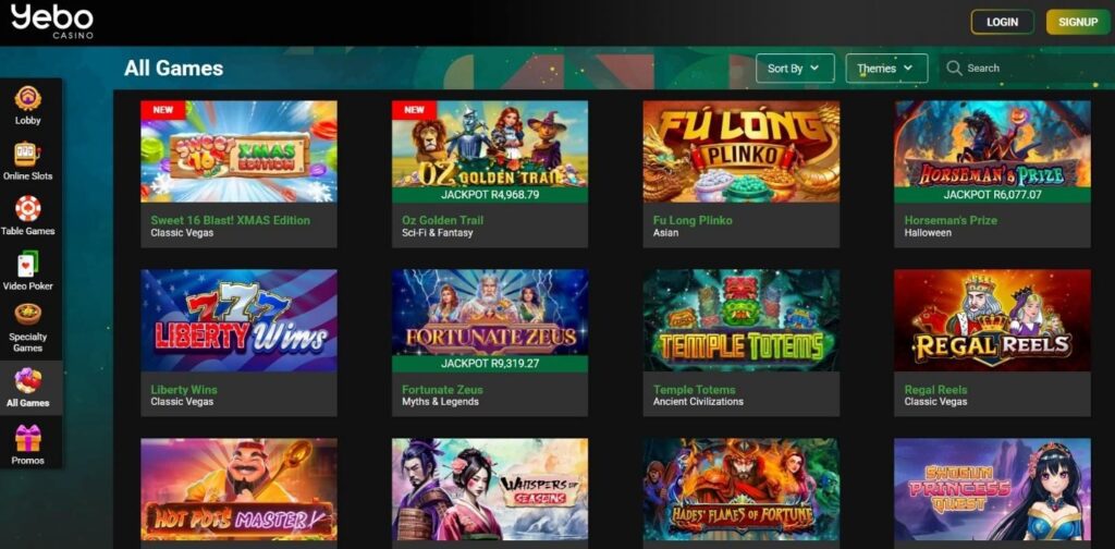 Yebo Casino Review - 2025 7 Yebo Casino Review - 2025